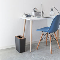 Trash Can - Rectangle - Steel + Wood