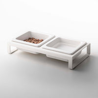 Pet Food Bowl - Steel + Ceramic