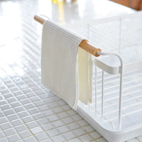 Dish Rack - Steel + Wood