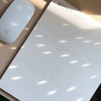 Weekly List Planner Pad
