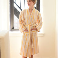 Yellow Ivory Montauk Long Bathrobe