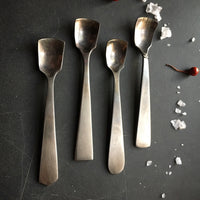 Salt Spoon - burnished stainless