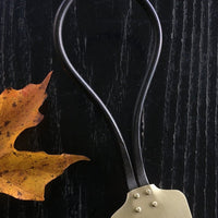 Hand Forged Pie & Cake Server. Brass and Steel