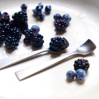 Salt Spoon - burnished stainless