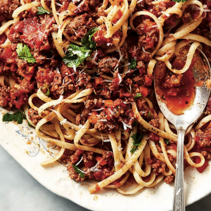 Quick Pork Bolognese for a Crowd