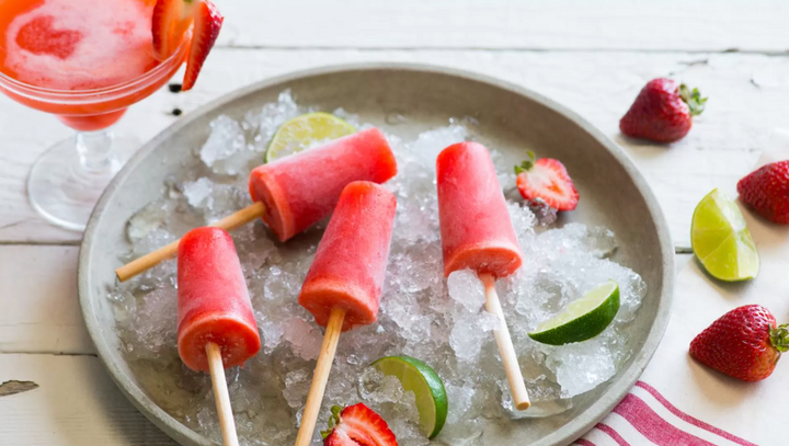 Strawberry Margarita Pops