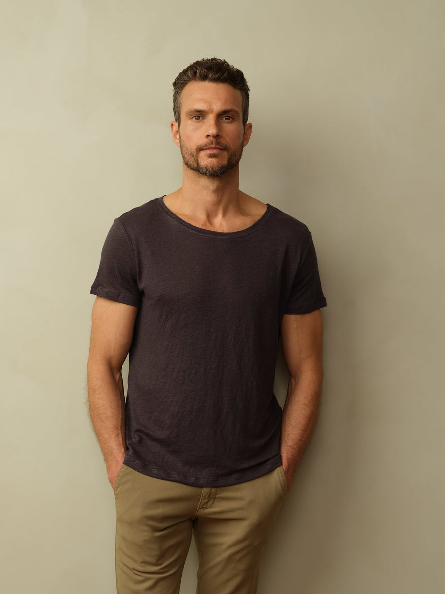 Men's Fischer Linen Boatneck Tee