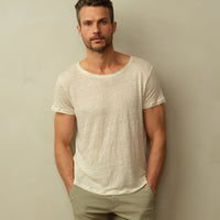 Men's Fischer Linen Boatneck Tee