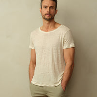 Men's Fischer Linen Boatneck Tee