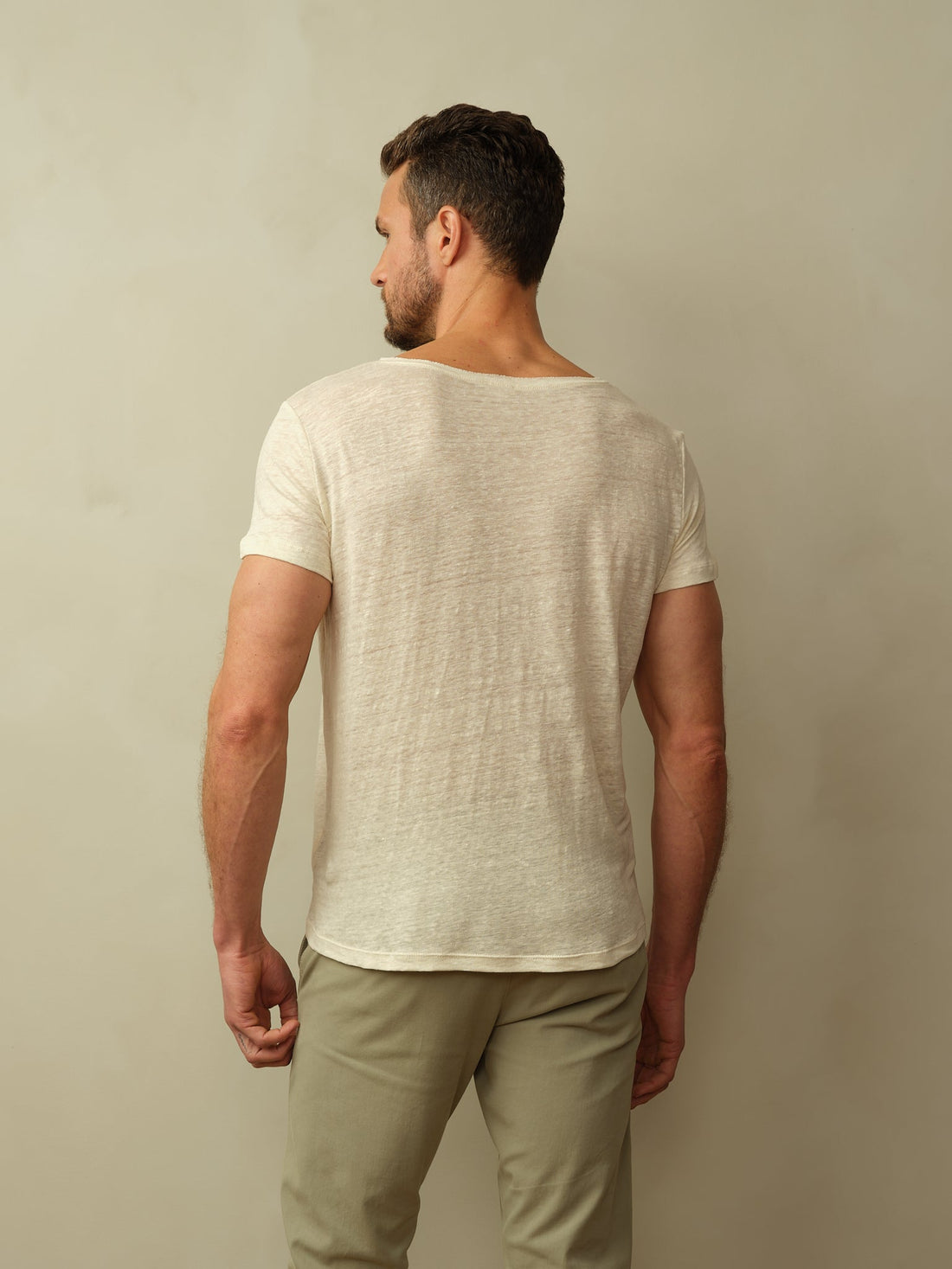 Men's Fischer Linen Boatneck Tee
