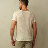 Men's Fischer Linen Boatneck Tee
