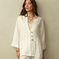 Women's Aoki Linen Kimono Jacket