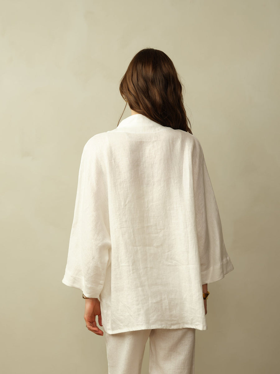 Women's Aoki Linen Kimono Jacket
