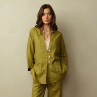 Women's Aoki Linen Kimono Jacket