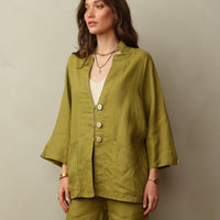 Women's Aoki Linen Kimono Jacket