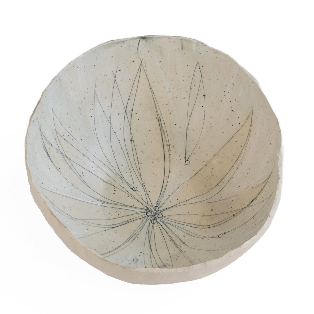 Gathering Bowl Medium With Gold 341-G