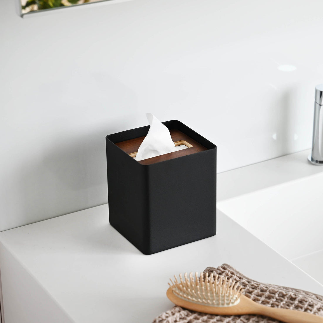 Tissue Box Cover - Square - Steel