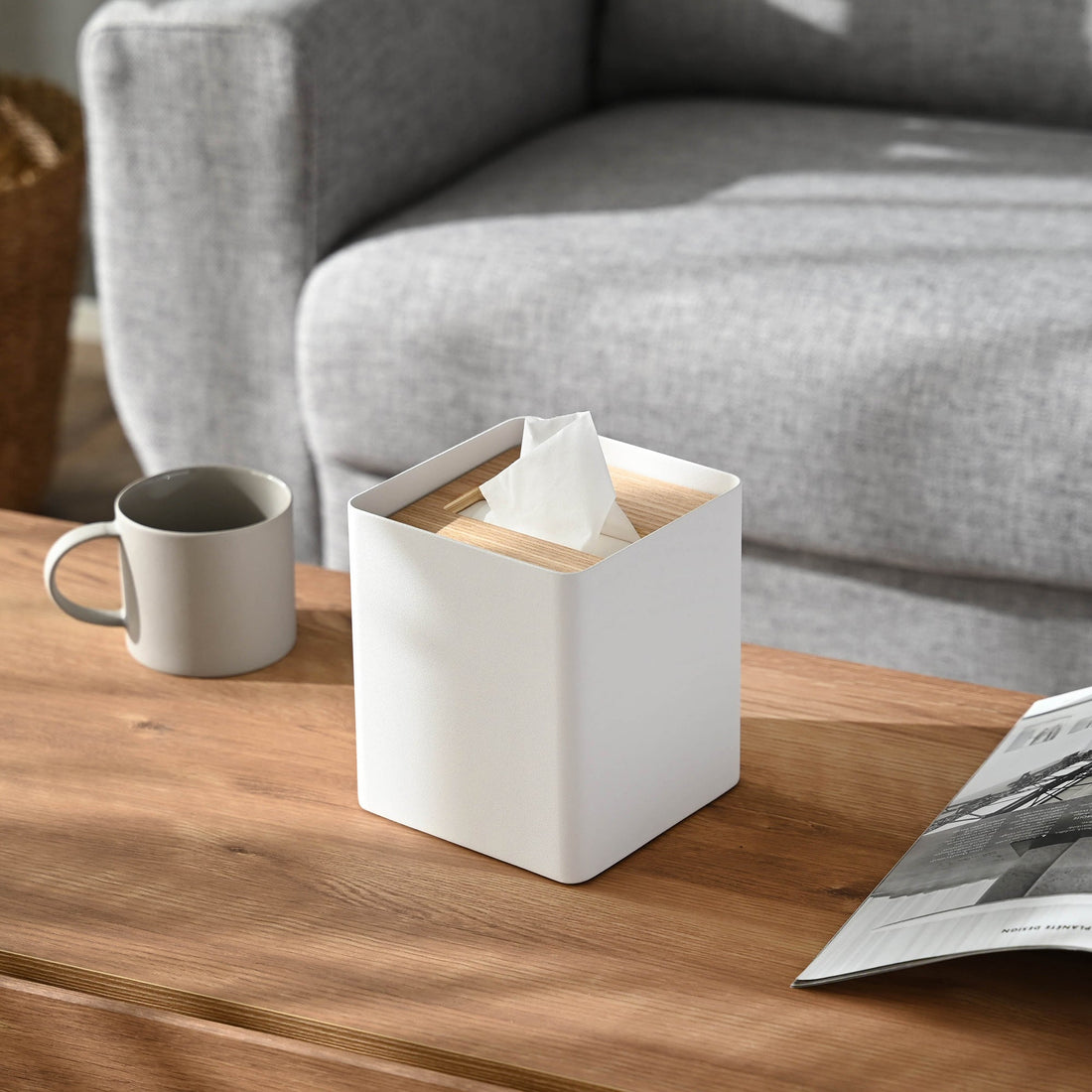 Tissue Box Cover - Square - Steel