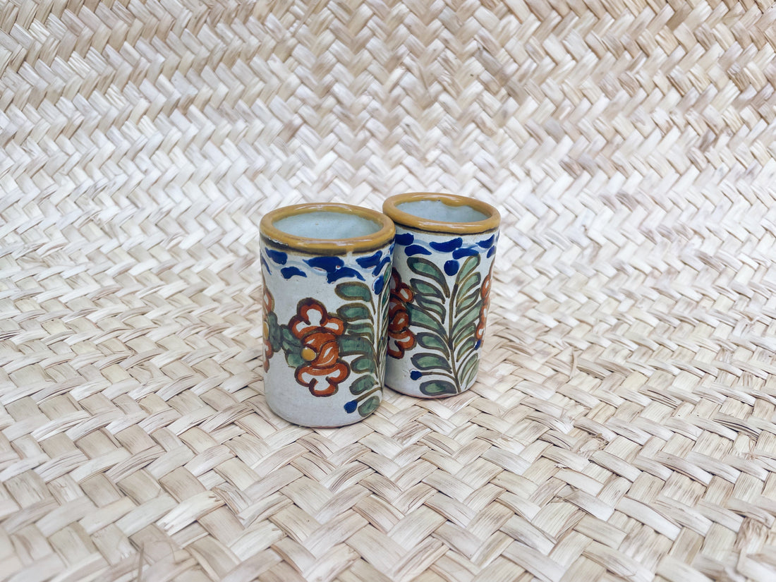 Talavera Tequilero- Small Shot Glass