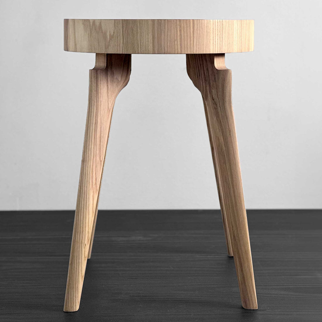 Side Table with End Grain Round Top