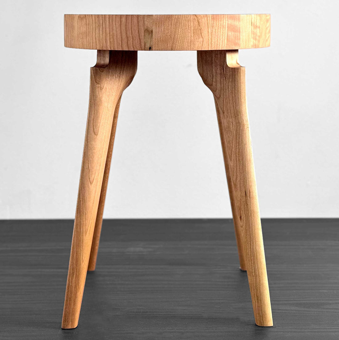 Side Table with End Grain Round Top