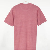 Azad S/S Pocket Flat Knitted Tee Dusty Rose