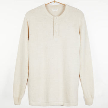 Bandhu Henley Flat Knit Sweater Kora