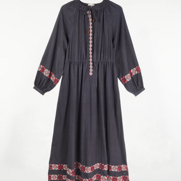 Mahira Dress Embroidered Black