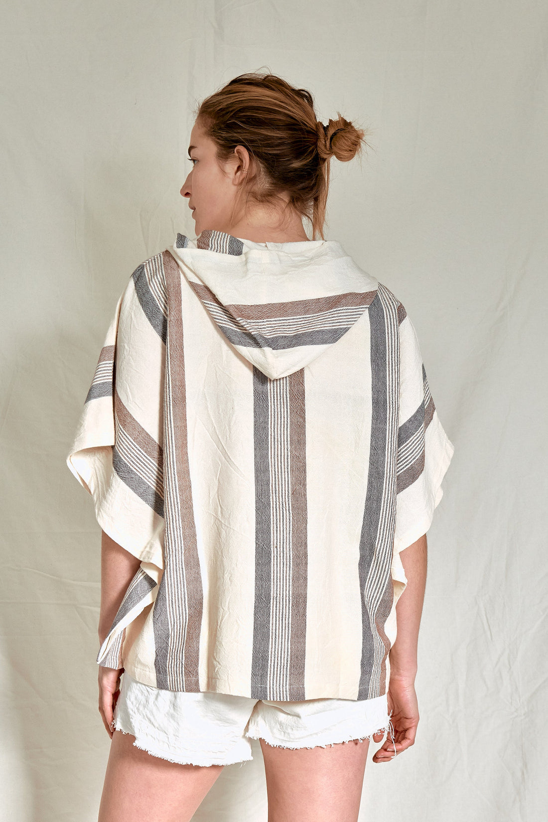 Brown Cream Nomad Poncho