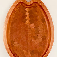 End Grain Deep Juice Groove Small Egg Carving Board- Limited Edition