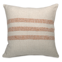 Caral Terracotta Stripe Pillow