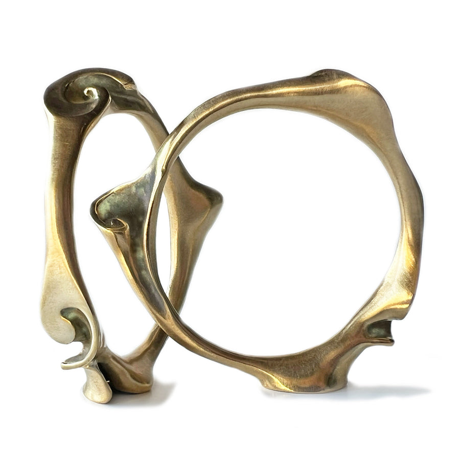 Slide Bangle - Yellow Bronze