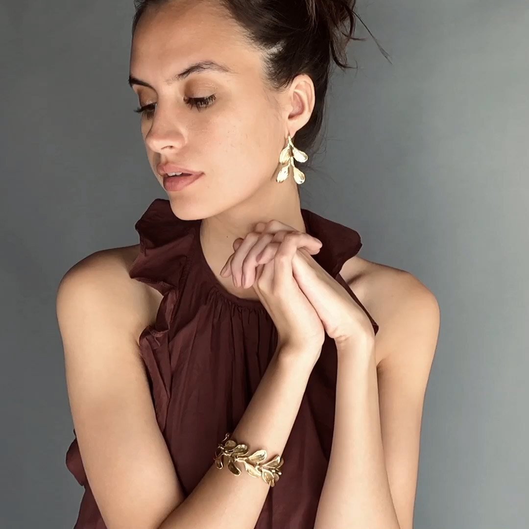 Dyad Link Bracelet - Yellow Bronze