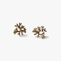Fan Earrings - Yellow Bronze