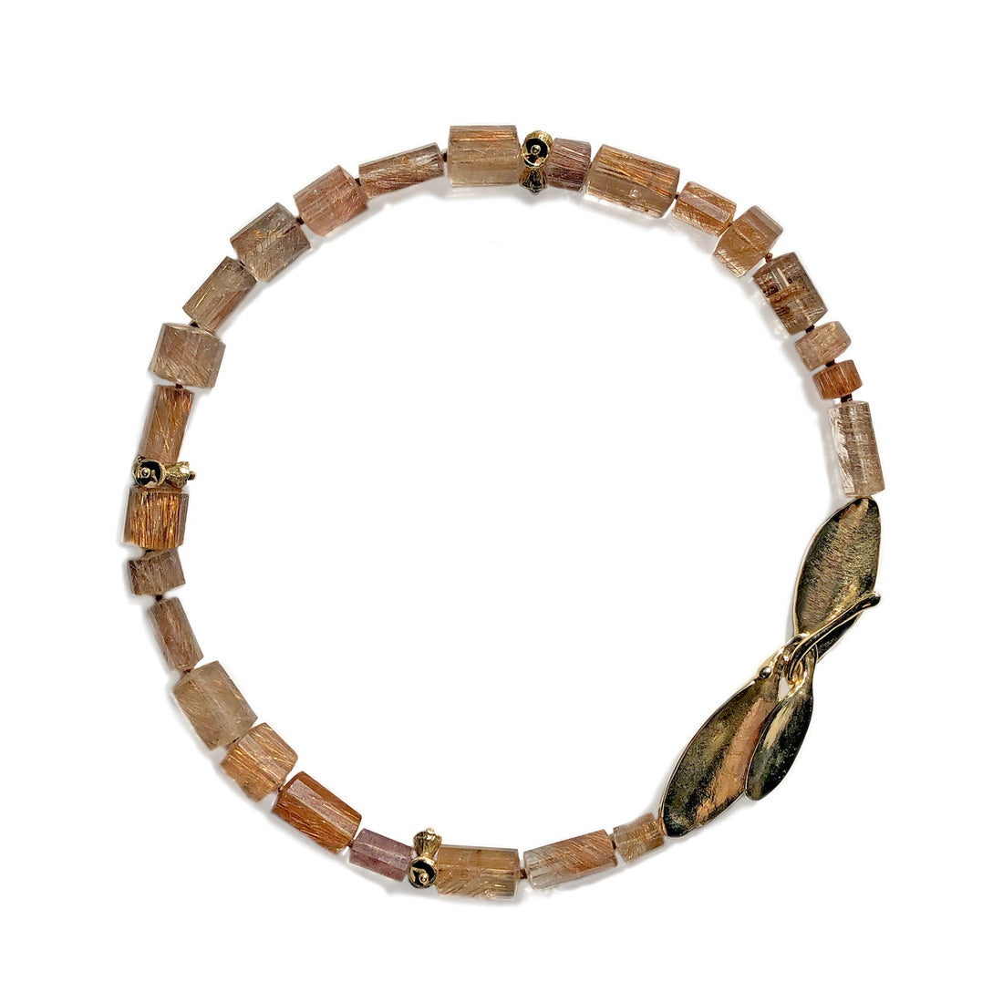 Copper Rutilated Quartz Necklace