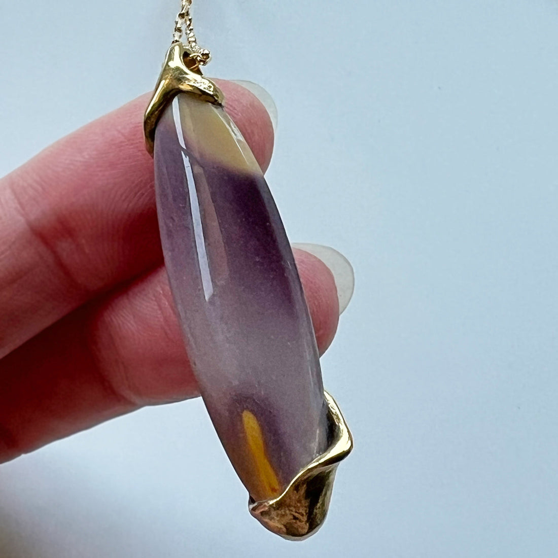 Enfolded Jasper Shell Pendant