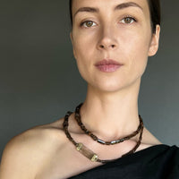 Andalusite & Green Rutilated Quartz Necklace