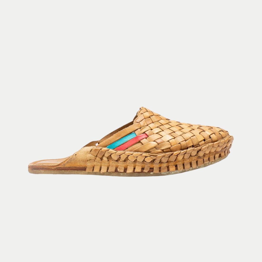 Women's Woven Slide in Honey + Stripes