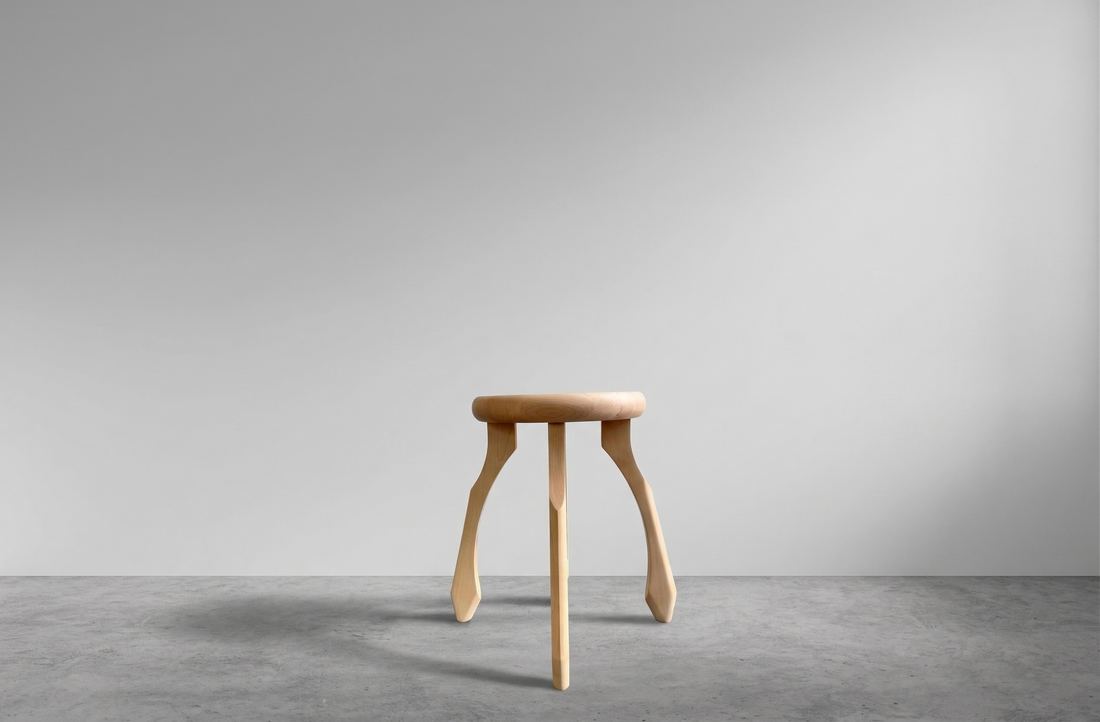 Sparrow Side Table — Sculptural Hardwood in End Grain or Long Grain