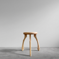 Sparrow Side Table — Sculptural Hardwood in End Grain or Long Grain