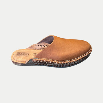 Men's Soft Solid City Slipper in Walnut