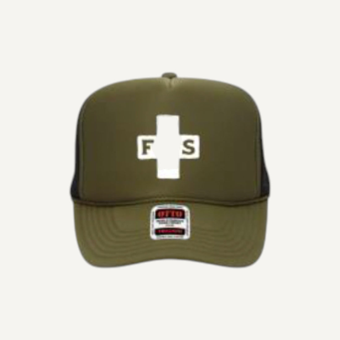 Field + Supply Trucker Hats in Olive Green and Black
