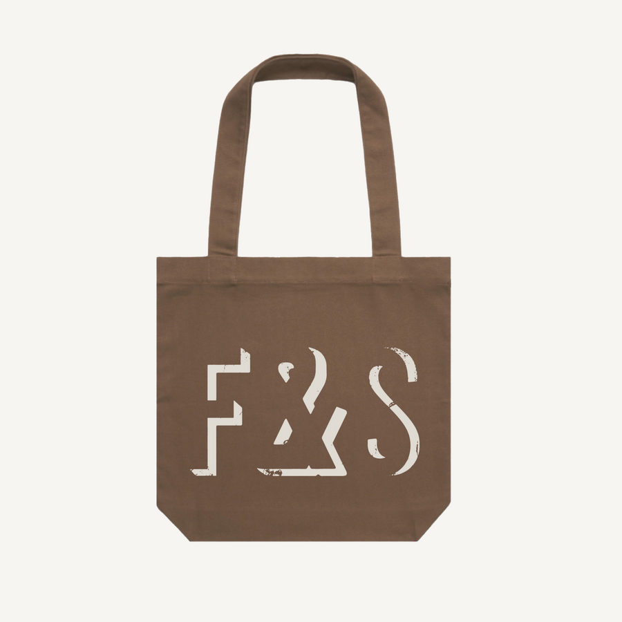 F&S Heavyweight Cotton Canvas Tote in Walnut