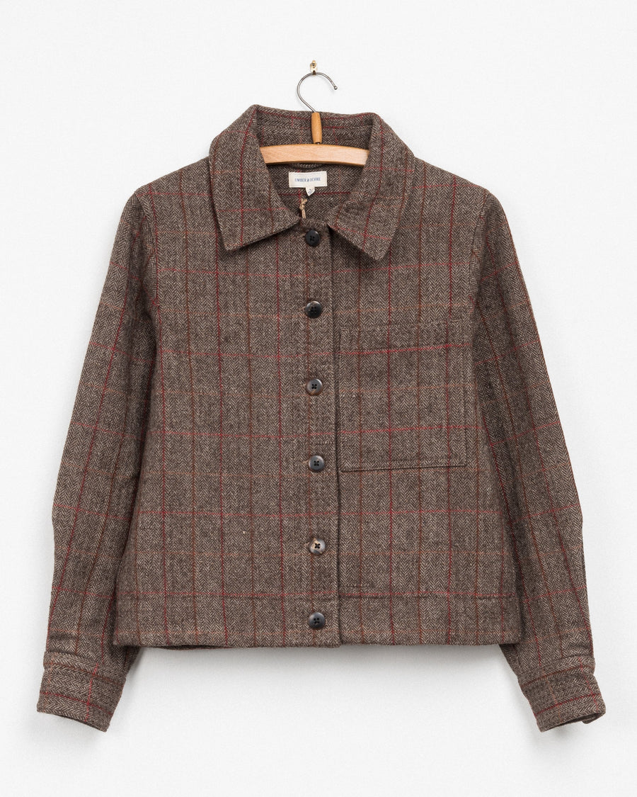 Padma Jacket in Camel Plaid