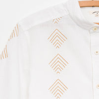 Chetan Band Collar Embroidered Shirt