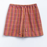 Ekiya Short in Nubby Cotton Sunset Plaid