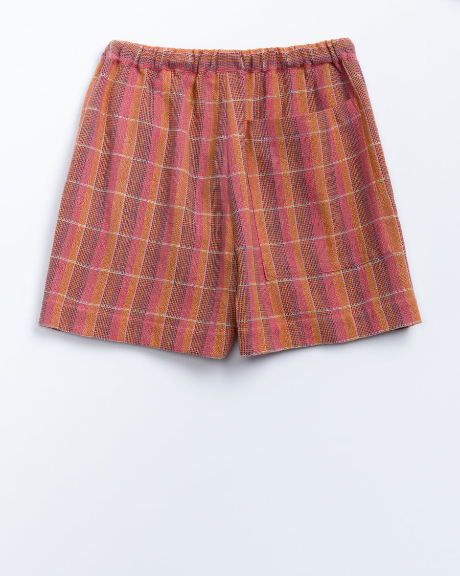 Ekiya Short in Nubby Cotton Sunset Plaid