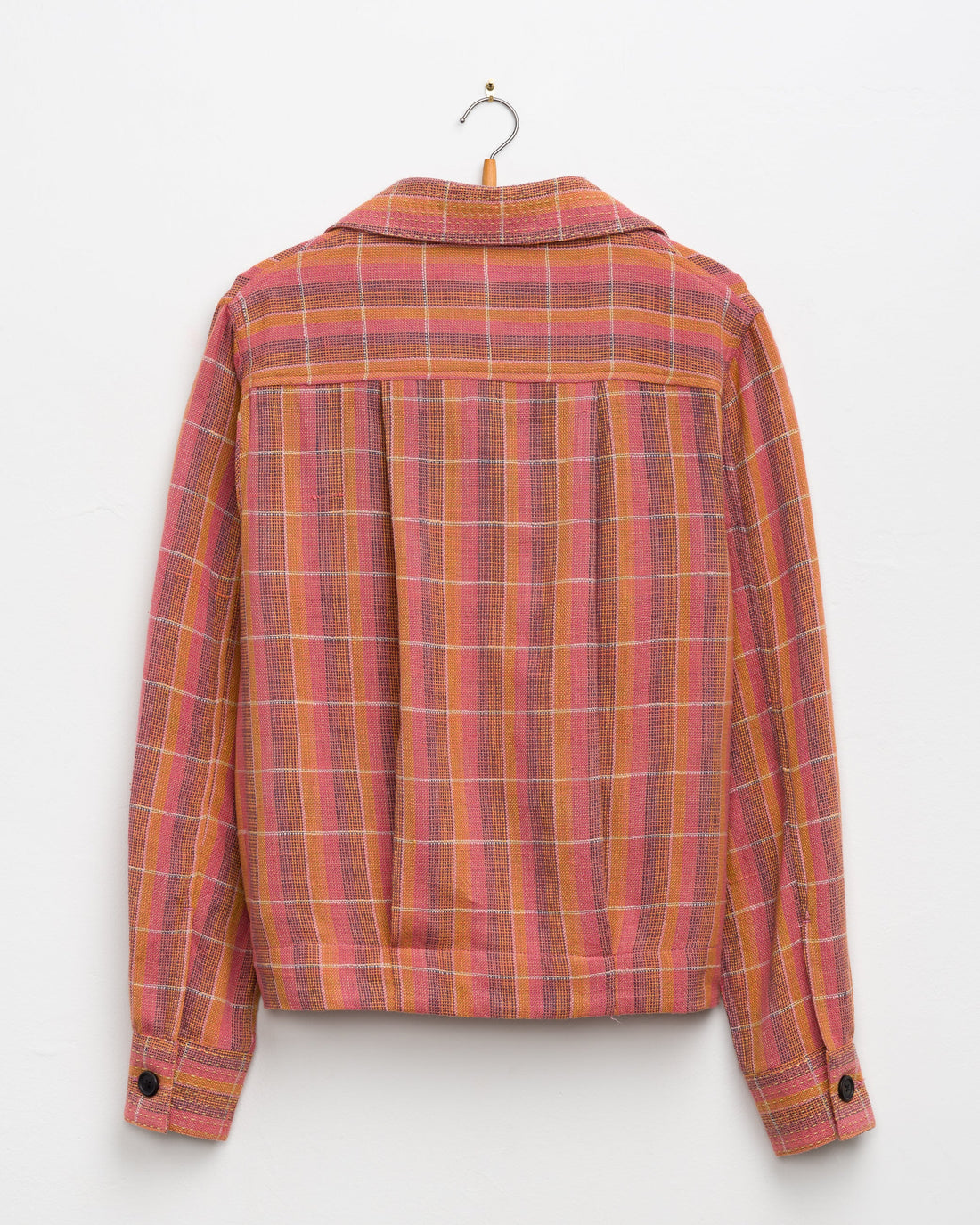 Padma Jacket in Nubby Cotton Sunset Plaid