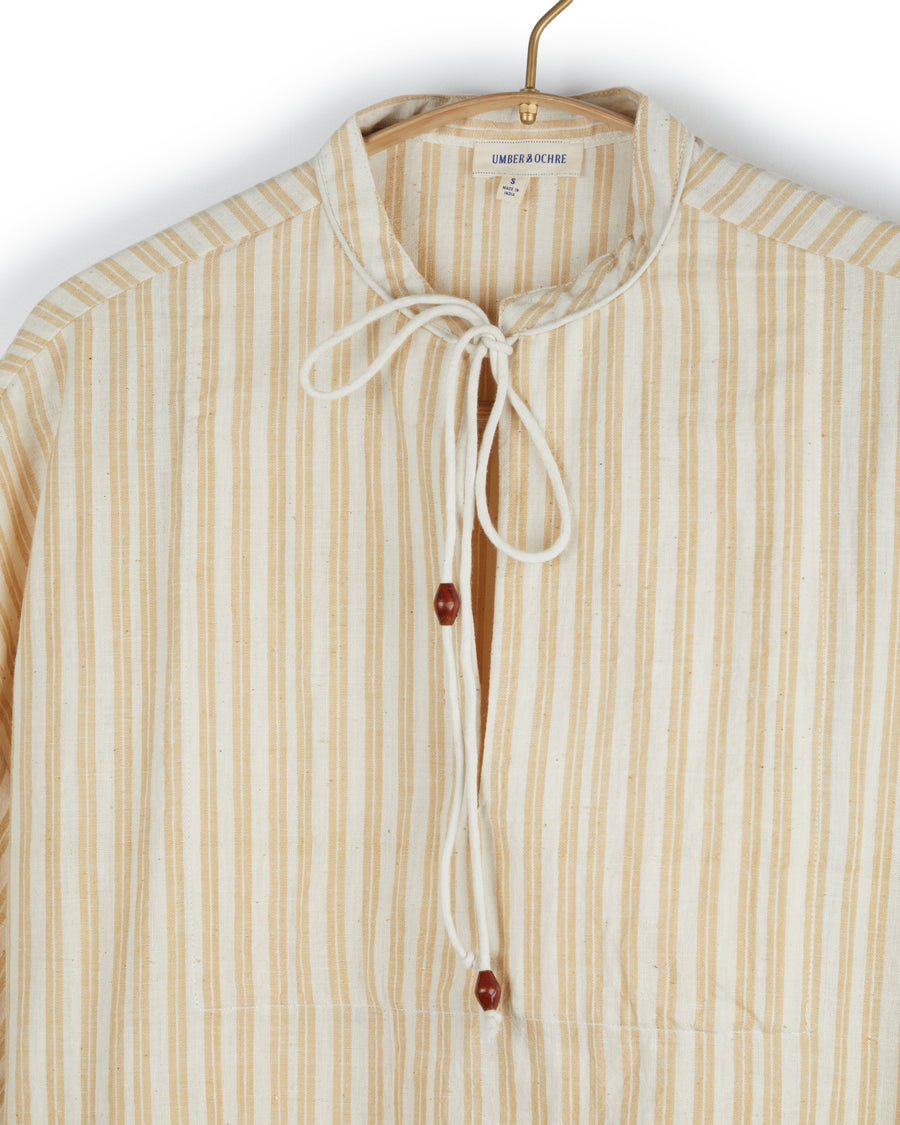 Hema Tie Top in Yellow Stripes