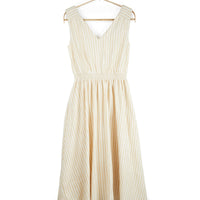 Eesha V Dress in Yellow Stripes